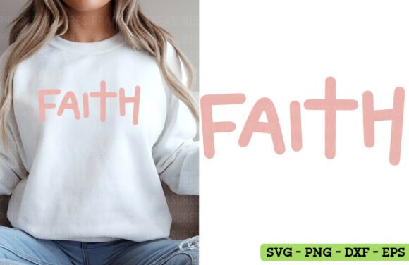 Boho Faith SVG PNG Christian Cross: Graphics for T-Shirt Designs