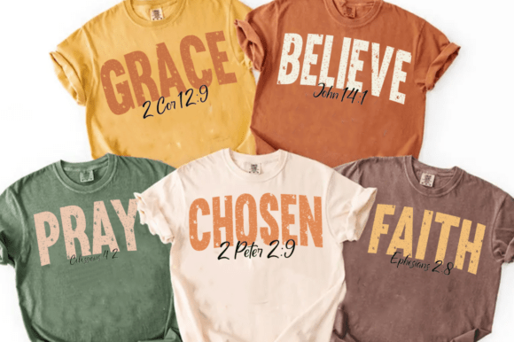 Boho Fall Christian SVG Bundle for Graphics & T-Shirt Designs