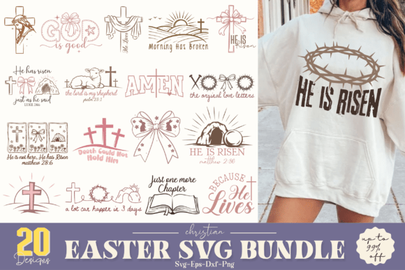 Christian Easter SVG Bundle for Branded Packaging & Graphics