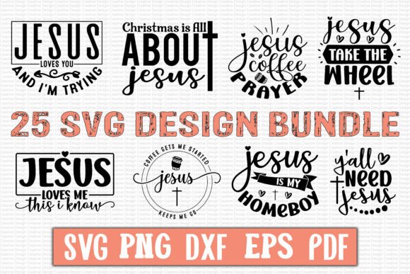 Christian SVG Bundle 02: Graphics & T-Shirt Designs