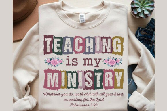 Christian Teacher Patchwork Quilt Png Graphics & T-Shirt Designs