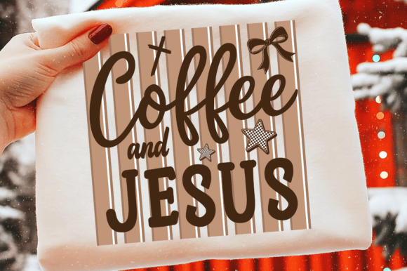 Coquette Coffee and Jesus SVG Graphics for T-Shirt Designs