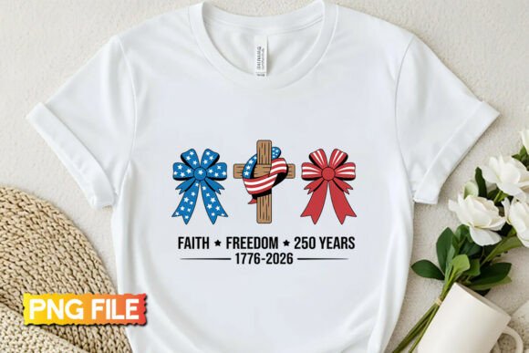 Faith Freedom 250 Years PNG: T-Shirt Graphics Review