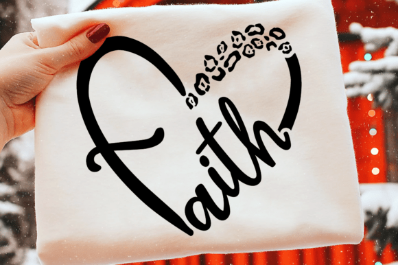 Faith Heart SVG: Graphics for T-Shirt Designs & Branding