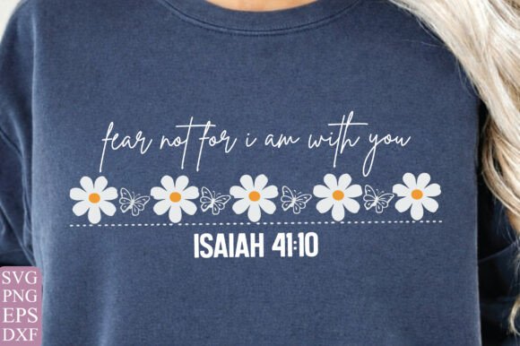 Fear Not Trendy Christian PNG Graphics & T-Shirt Designs