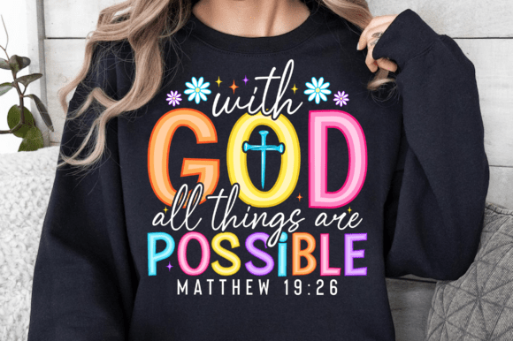 Retro God SVG: Christian Bible Verse Graphics for T-Shirt Designs